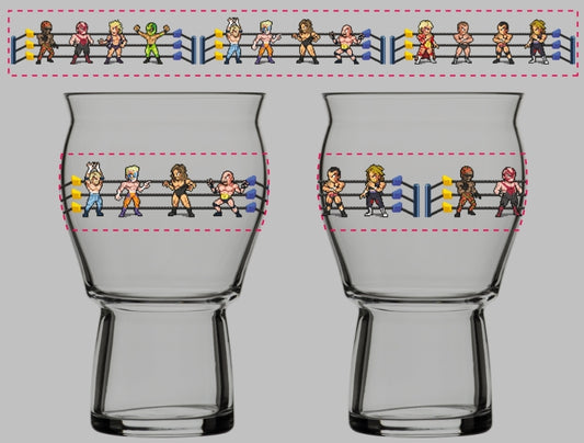 SummerSlam 5 Glass - WCW (Bash At The Beach)