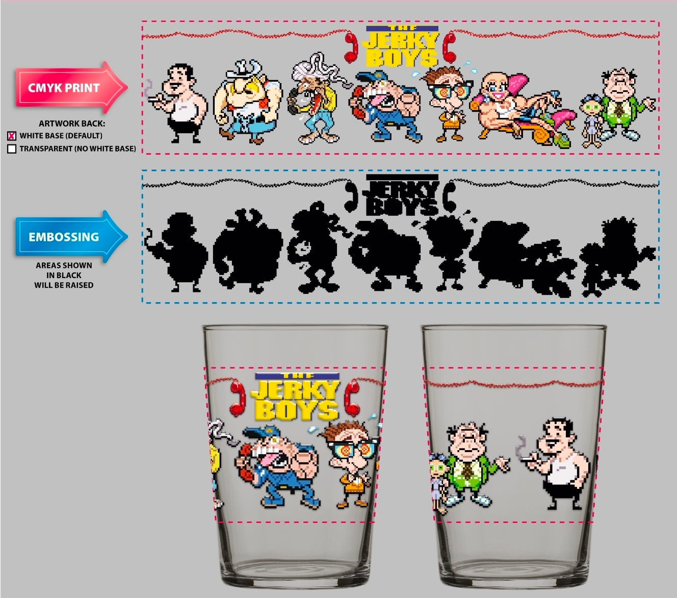 Jerky Boys Glass
