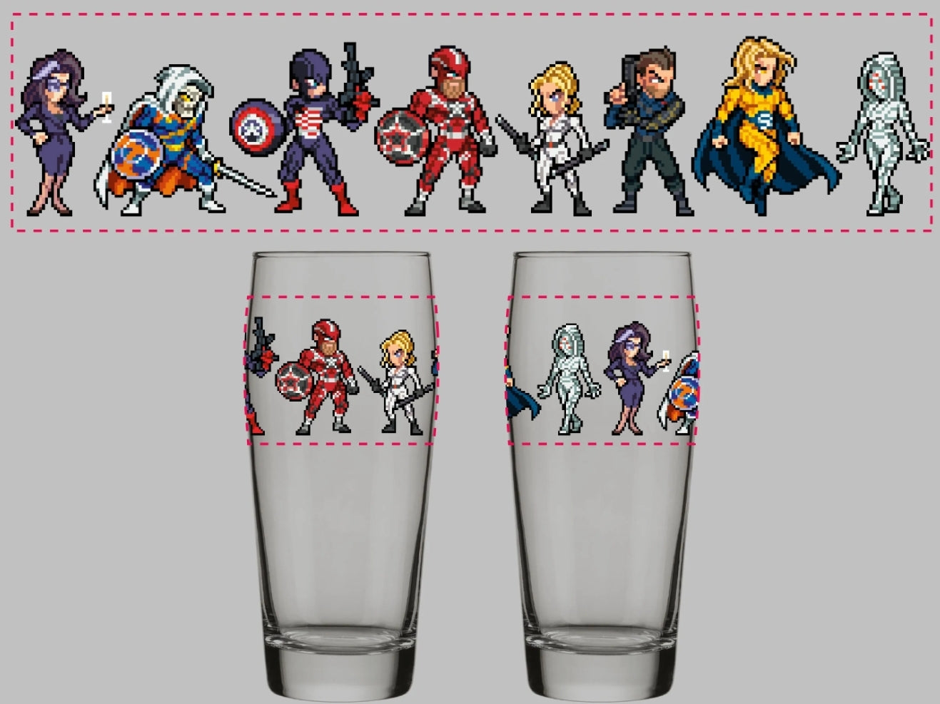 Thunderbolts Glass