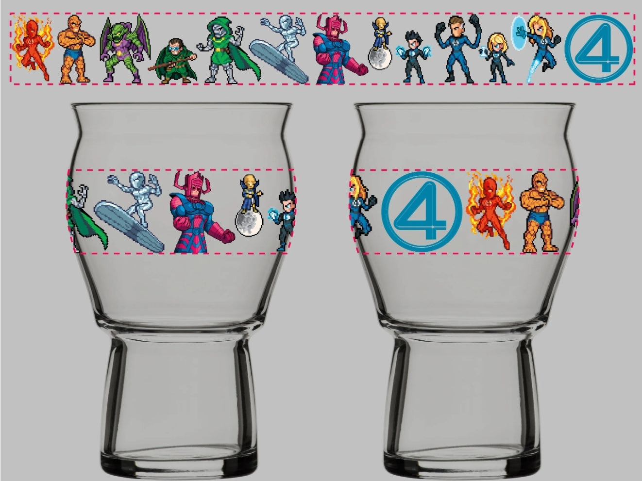 Fantastic Four Glass