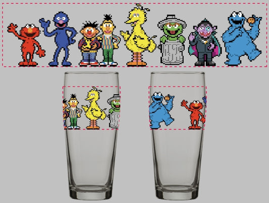 Sesame Street Glass