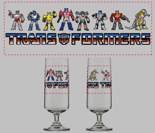 Transformers - "Autobots vs Decepticons" - 2 Glass Set