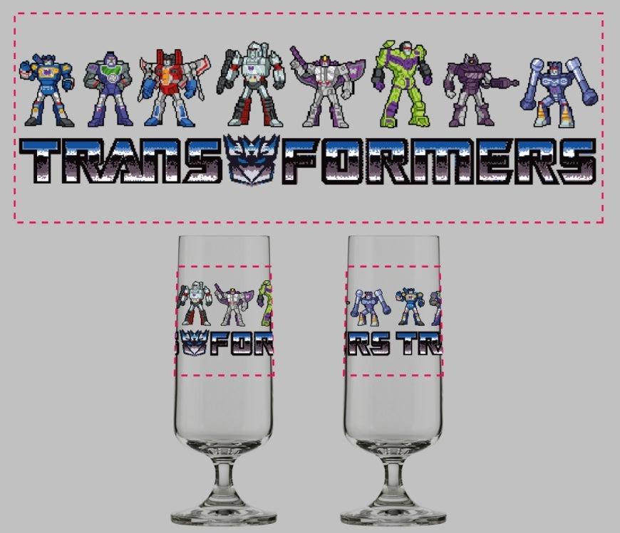 Transformers - "Autobots vs Decepticons" - 2 Glass Set