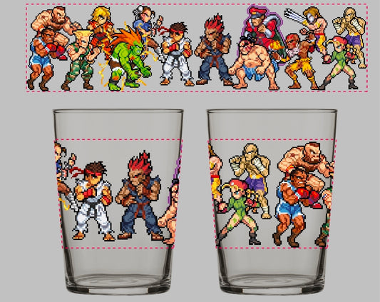 Street Fighter Redux Glass