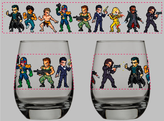 Action Heroes 2 Glass