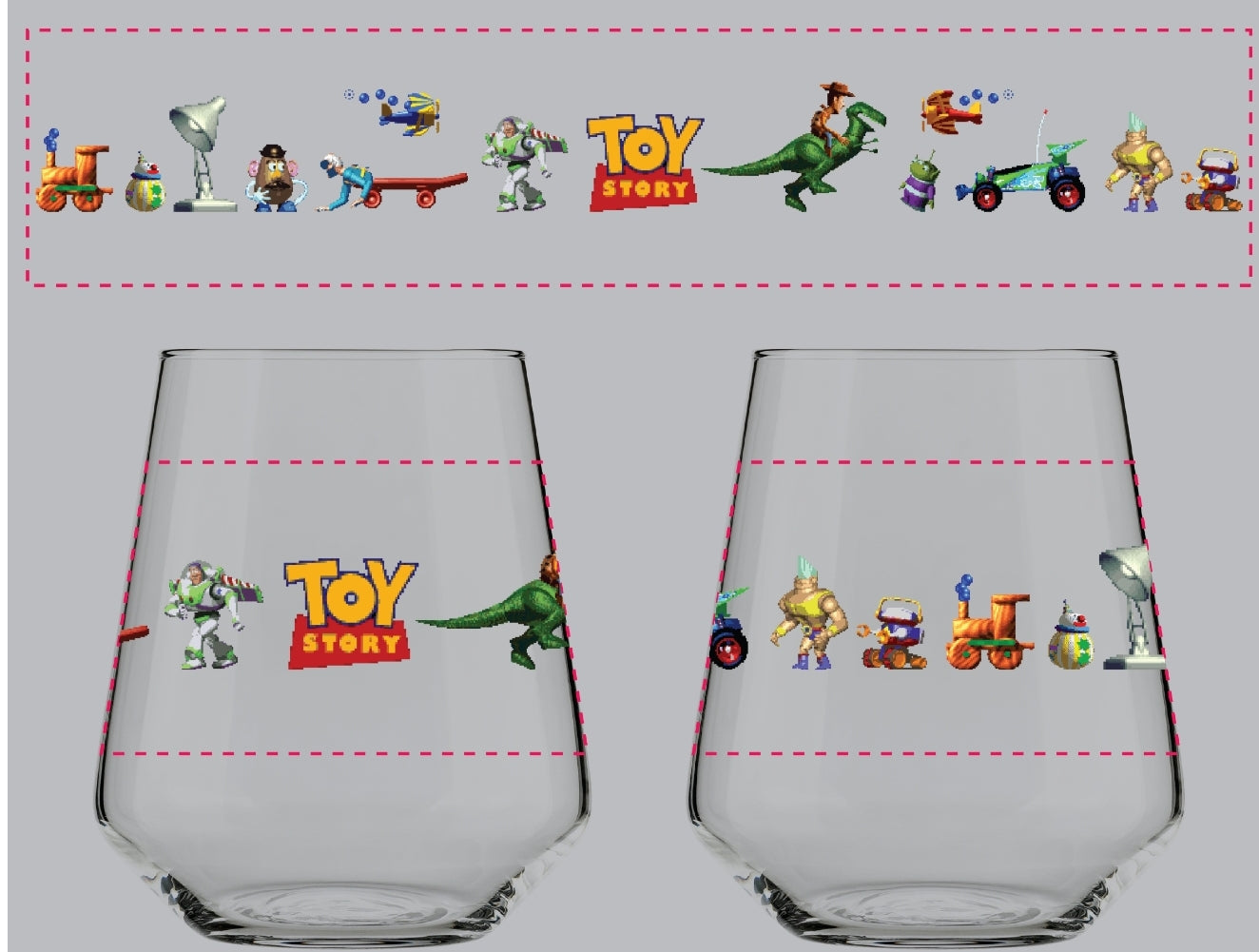 Toy Story Glass
